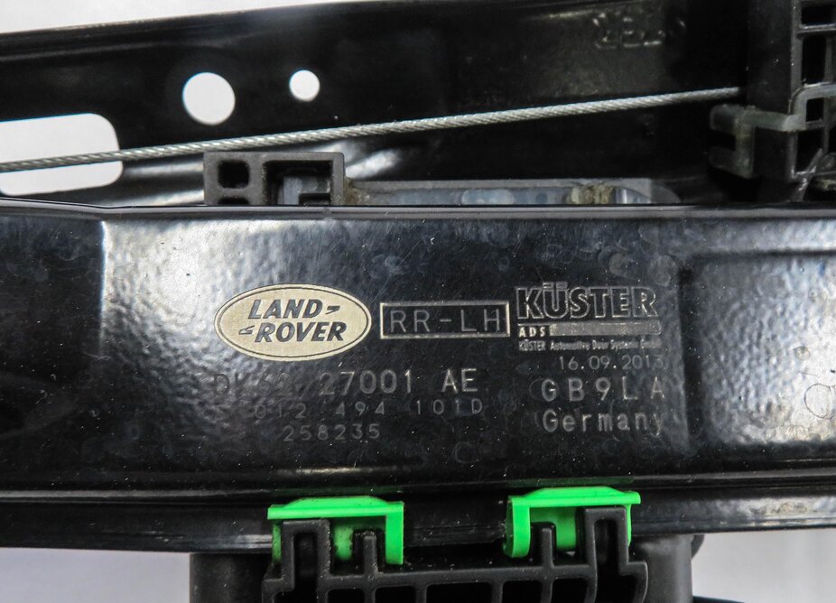 Thumbnail 7: 2014-2020 RANGE ROVER SPORT (L494) LEFT REAR DOOR WINDOW REGULATOR w/ MOTOR