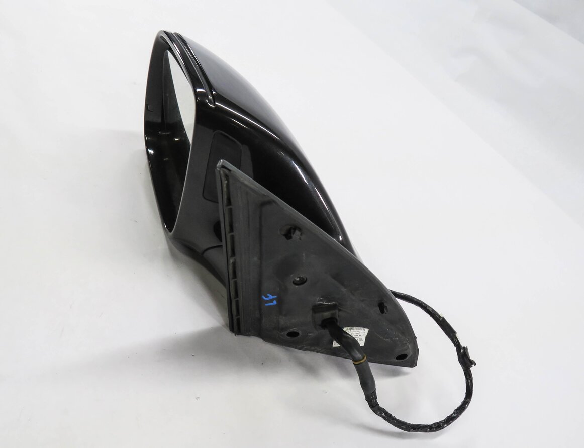 Thumbnail 4: 2013-2015 AUDI Q7 (4L) LEFT DRIVER P-FOLD BLIND SPOT DOOR MIRROR (LAVA GRAY)