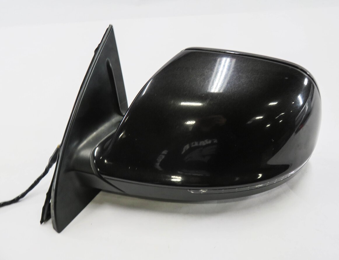 Thumbnail 6: 2013-2015 AUDI Q7 (4L) LEFT DRIVER P-FOLD BLIND SPOT DOOR MIRROR (LAVA GRAY)