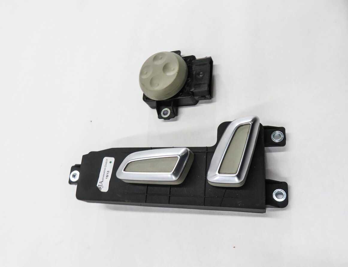 Thumbnail 3: 2014 AUDI Q7 (4L) LEFT FRONT DRIVER SEAT ADJSUMTENT SWITCH (GRAY)