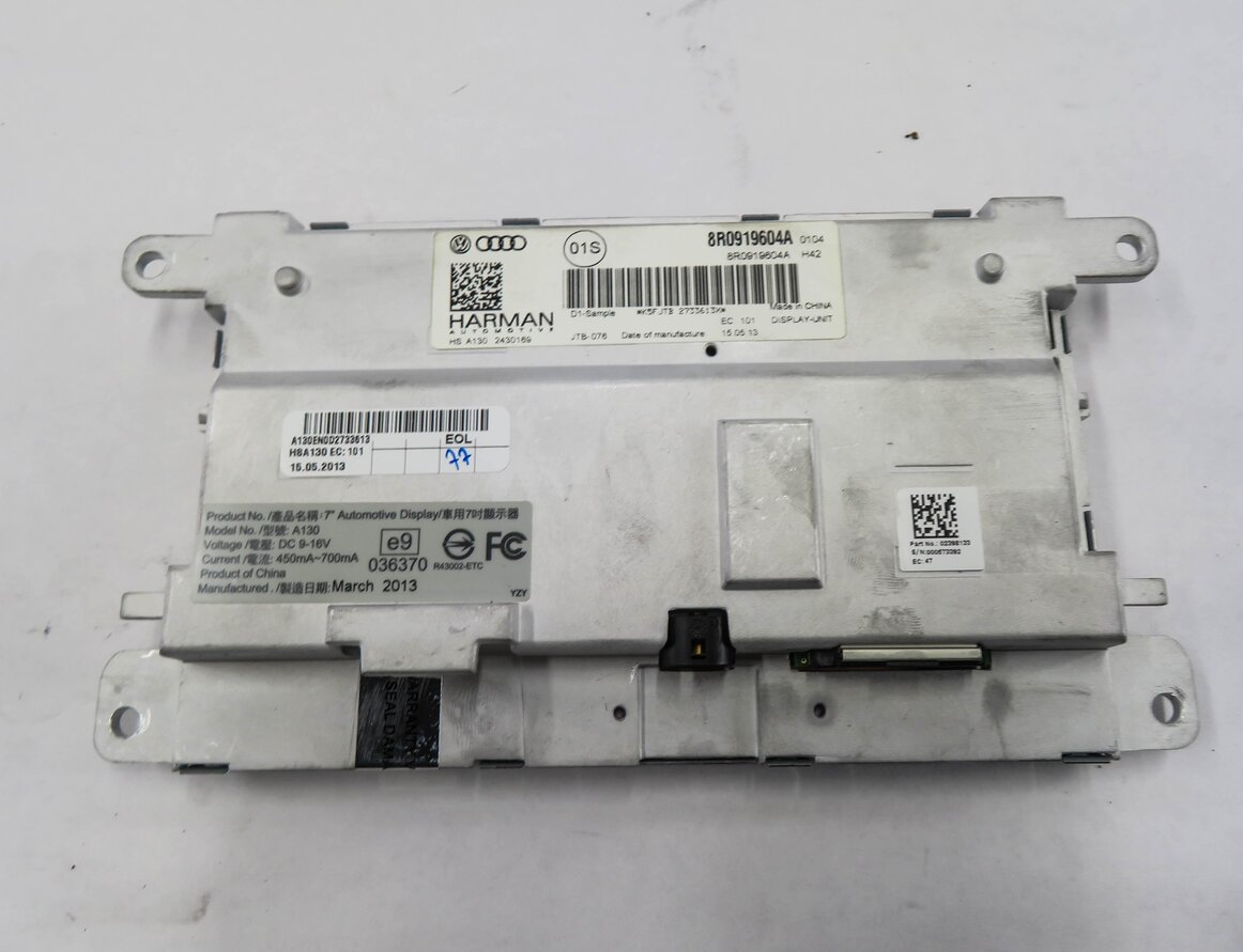 Thumbnail 7: 2013-2017 AUDI A5 S5 Q5 Q7 (4L B8 8T 8R) GPS NAVIGATION MEDIA DISPLAY SCREEN 7"