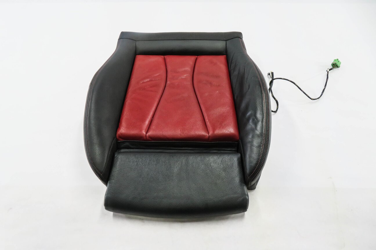 Thumbnail 1: 2015 AUDI S3 (8V) DRIVER - LOWER BOTTOM HEATED SEAT CUSHION (RED & BLACK)
