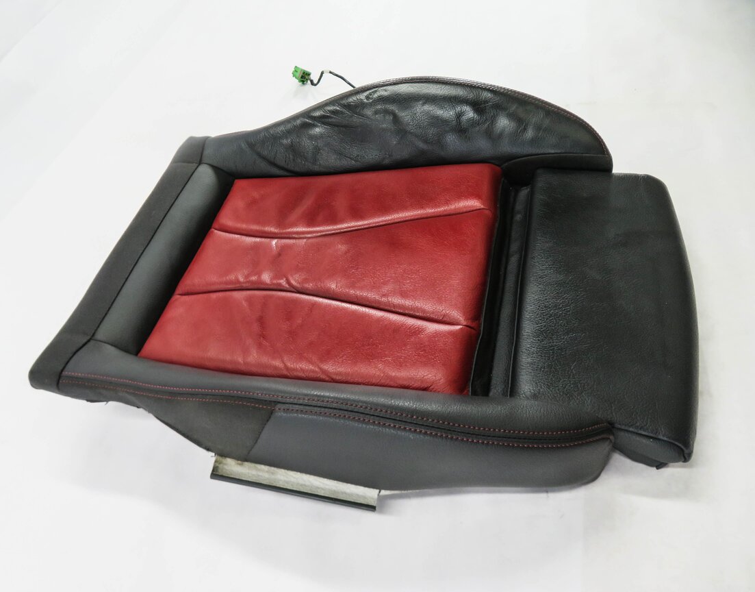 Thumbnail 2: 2015 AUDI S3 (8V) DRIVER - LOWER BOTTOM HEATED SEAT CUSHION (RED & BLACK)