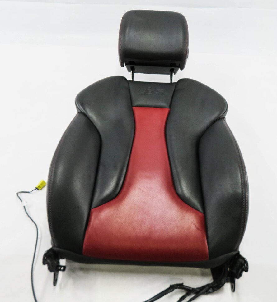 Thumbnail 4: 2015 AUDI S3 (8V) DRIVER - UPPER TOP HEATED SEAT CUSHION (RED & BLACK)