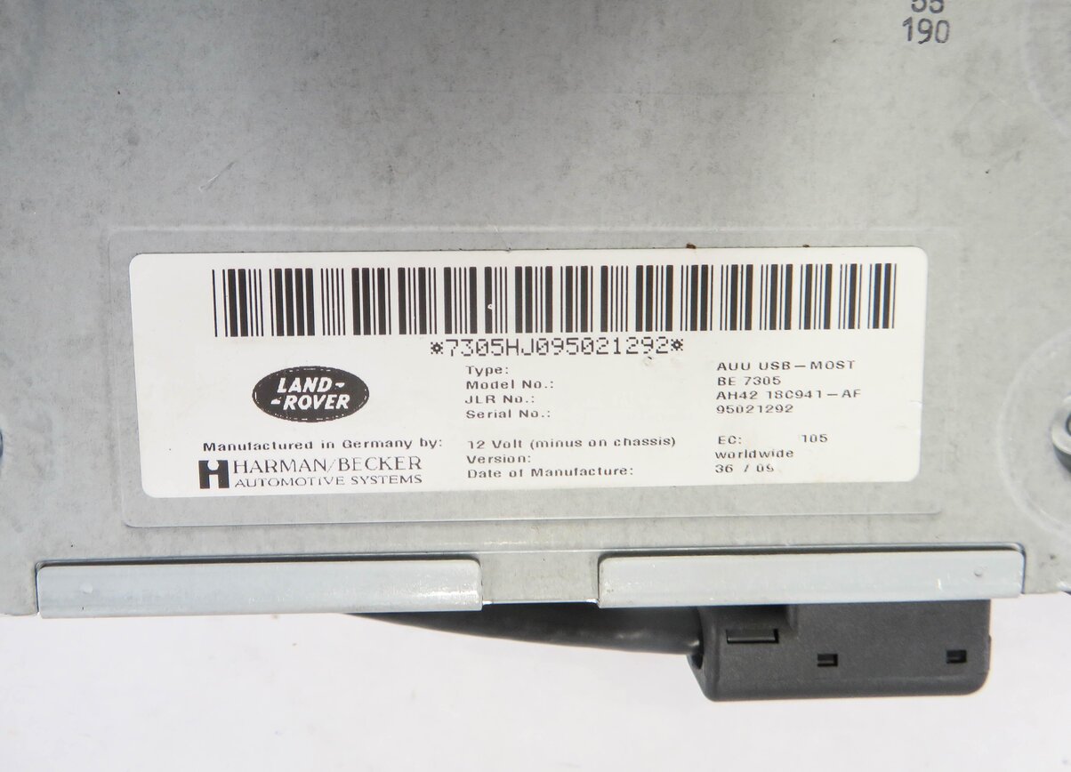 Thumbnail 6: 10-14 LAND ROVER LR4 - RANGE ROVER SPORT (L320 L322) USB i-POD INTERFACE MODULE