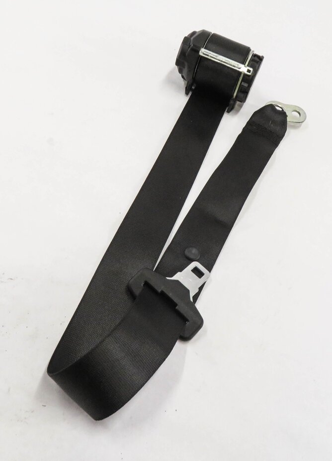 2010 RANGE ROVER (L322) REAR SEAT CENTER SEATBELT RETRACTOR (BLACK)
