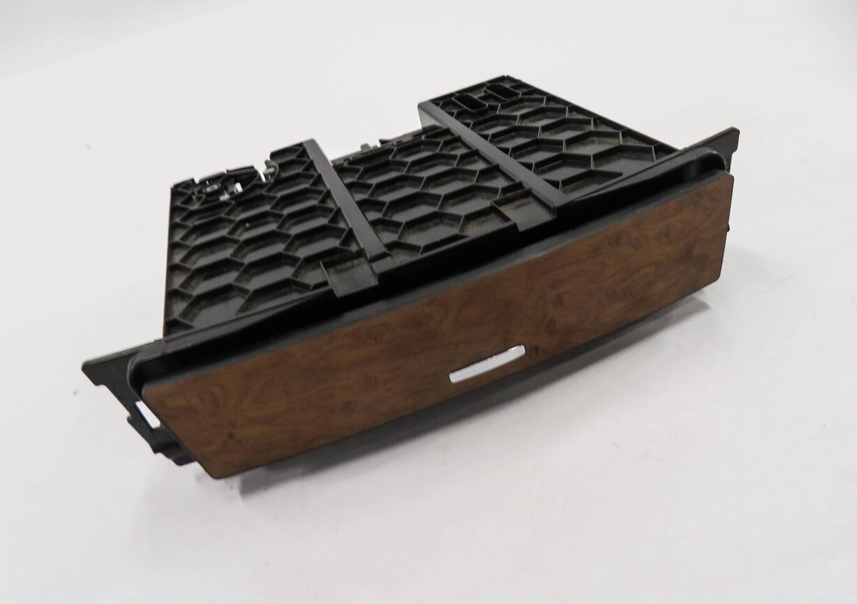 2009 MERCEDES GL320 (X164) FRONT DASH STORAGE TRAY COMPARTMENT (BIRDS EYE WOOD)