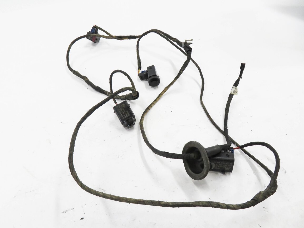 2009 MERCEDES GL320 (X164) REAR PDC PARK DISTANCE SENSOR SET w/ HARNESS (BLACK)