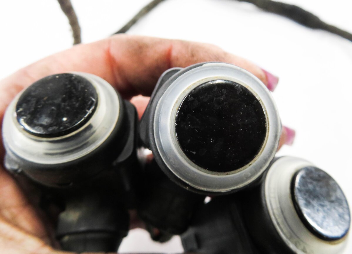 Thumbnail 6: 2009 MERCEDES GL320 (X164) FRONT PDC PARK DISTANCE SENSOR SET w/ HARNESS (BLACK)