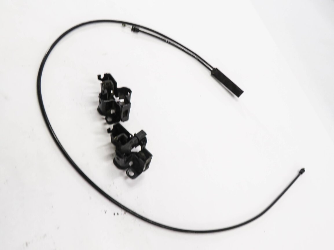 Thumbnail 4: 2009 MERCEDES GL320 (X164) FRONT LEFT & RIGHT LOWER HOOD LOCK LATCH SET w/ CABLE