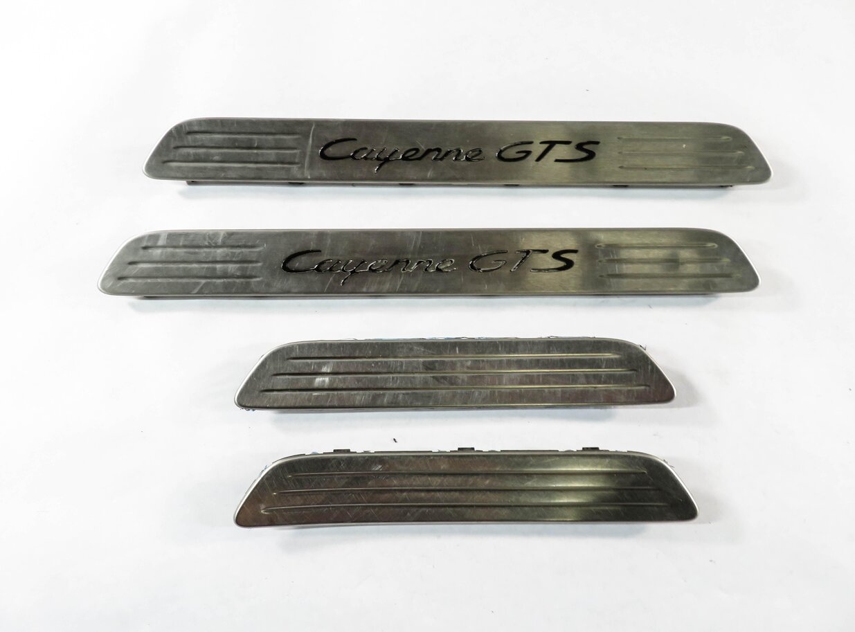 Thumbnail 2: 2016 PORSCHE CAYENNE GTS (958) FRONT & REAR DOOR SILL SCUFF PANEL TRIM SET
