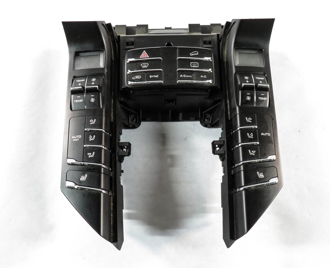 2011-2018 PORSCHE CAYENNE (958) FRONT HEATER A/C TEMPERATURE CONTROL PANEL