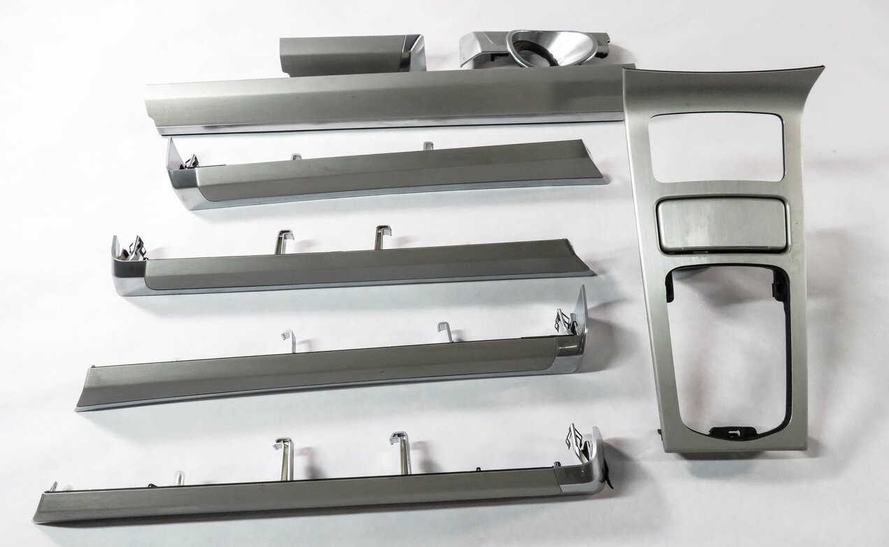 Thumbnail 8: 2016 PORSCHE CAYENNE (958) DASH DOOR CONSOLE INTERIOR TRIM PANEL SET (SILVER)