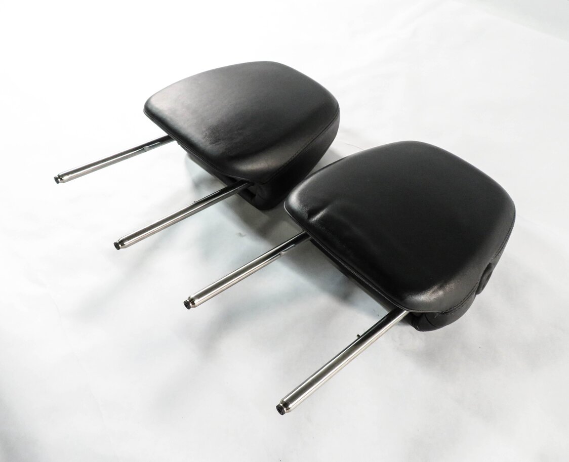 Thumbnail 2: 2016 PORSCHE CAYENNE (958) FRONT LEFT & RIGHT SEAT HEADREST SET (BLACK LEATHER)
