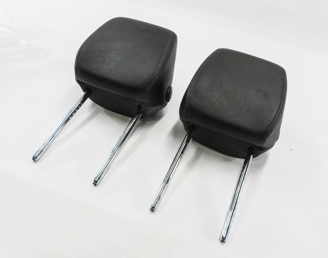 2014 BMW 428i (F32) FRONT LEFT & RIGHT SEAT HEADREST SET-2 (BLACK LEATHER)