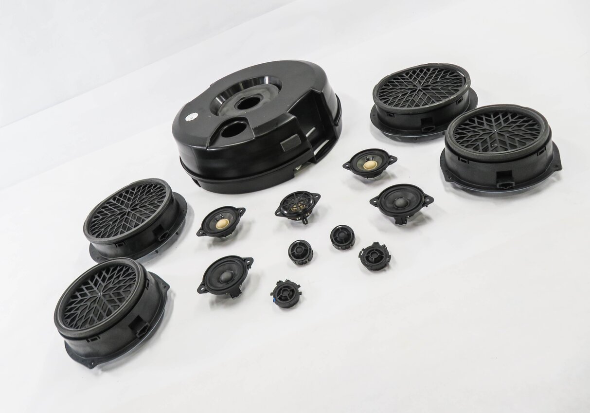 2012 AUDI Q5 (B8 8R) RADIO STEREO BANG & OLUFSEN - SUBWOOFER TWEETER SPEAKER SET