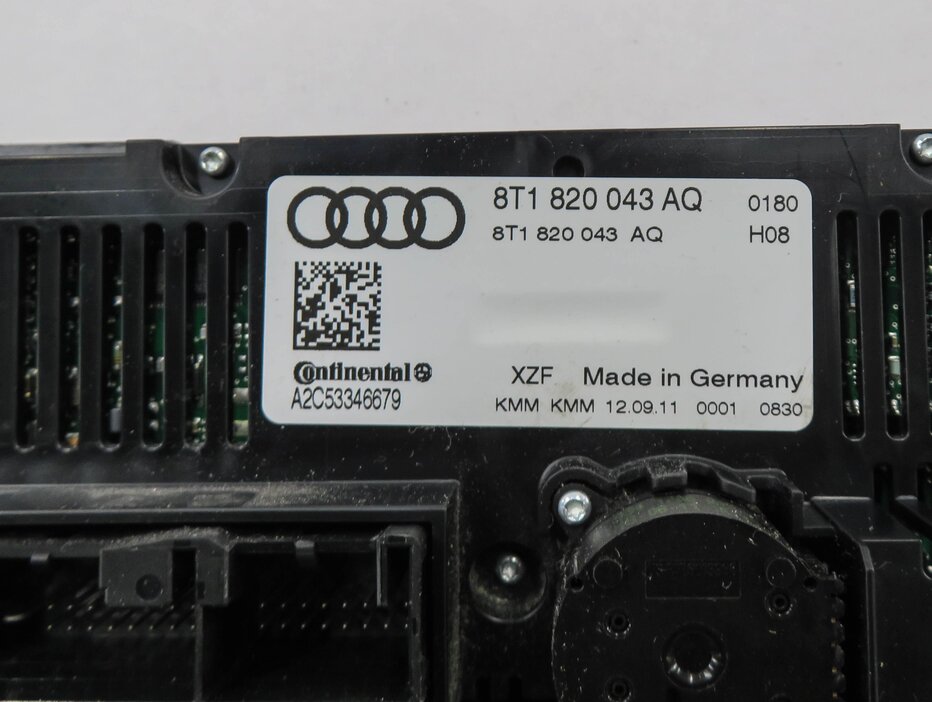 Thumbnail 8: 08-13 A4 S4 A5 S5 Q5 (B8 8K 8T 8R) HEATER A/C TEMPERATURE CLIMATE CONTROL PANEL