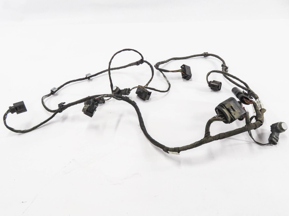 Thumbnail 2: 2013 AUDI Q7 (4L) REAR PDC PARK DISTANCE SENSOR SET w/ HARNESS (GLACIER WHITE)
