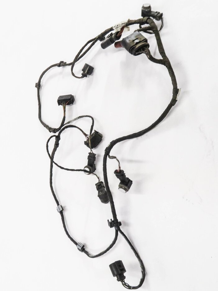 Thumbnail 4: 2013 AUDI Q7 (4L) REAR PDC PARK DISTANCE SENSOR SET w/ HARNESS (GLACIER WHITE)