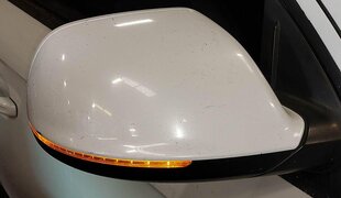 Thumbnail 2: 2013-2015 AUDI Q7 (4L) RIGHT PASSENGER P-FOLD BLIND SPOT DOOR MIRROR (WHITE 2Y)