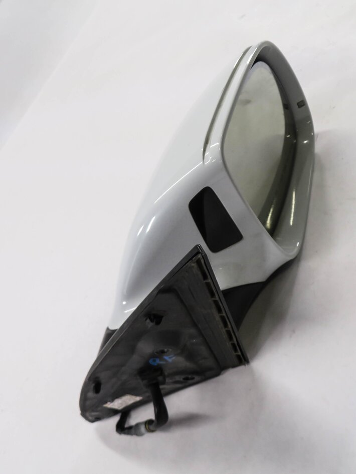Thumbnail 4: 2013-2015 AUDI Q7 (4L) RIGHT PASSENGER P-FOLD BLIND SPOT DOOR MIRROR (WHITE 2Y)