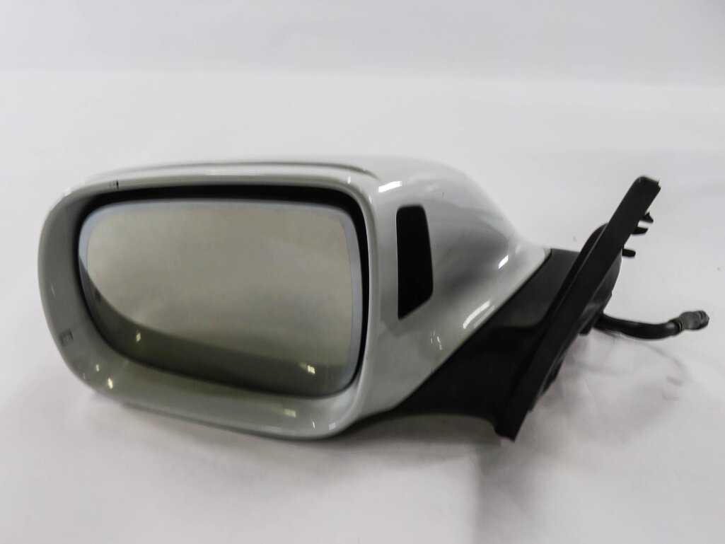 Thumbnail 3: 2013-2015 AUDI Q7 (4L) LEFT DRIVER P-FOLD BLIND SPOT DOOR MIRROR (WHITE 2Y)
