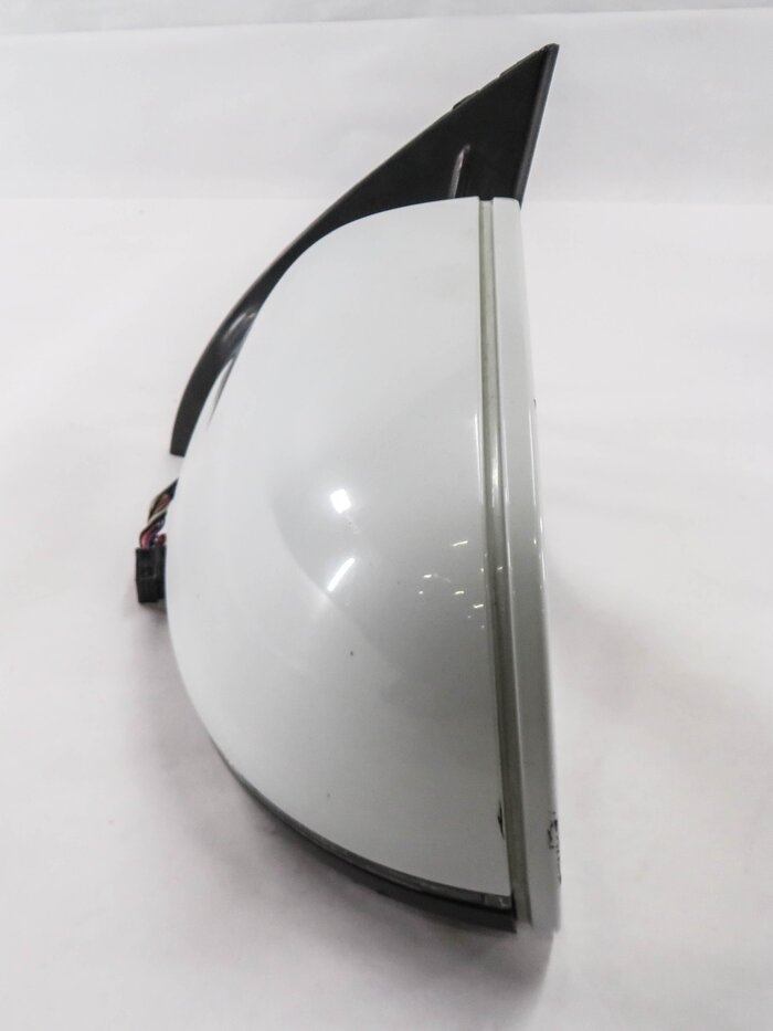 Thumbnail 5: 2013-2015 AUDI Q7 (4L) LEFT DRIVER P-FOLD BLIND SPOT DOOR MIRROR (WHITE 2Y)