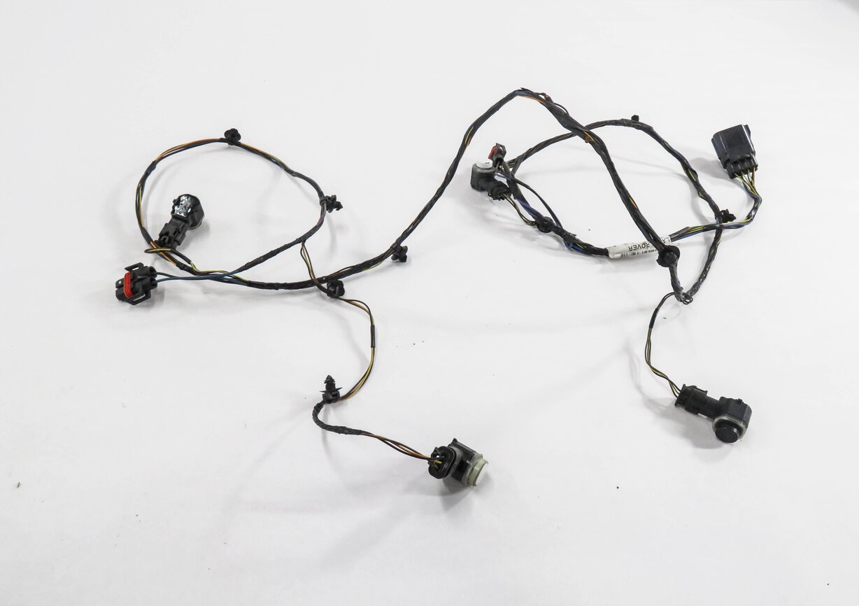 2012 RANGE ROVER SPORT (L320) FRONT PDC PARK SENSOR SET w/ HARNESSS (WHITE)