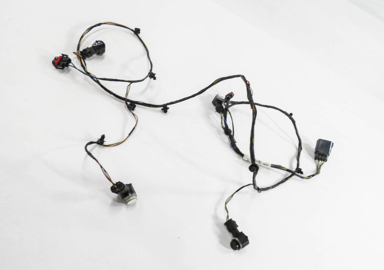 Thumbnail 2: 2012 RANGE ROVER SPORT (L320) FRONT PDC PARK SENSOR SET w/ HARNESSS (WHITE)
