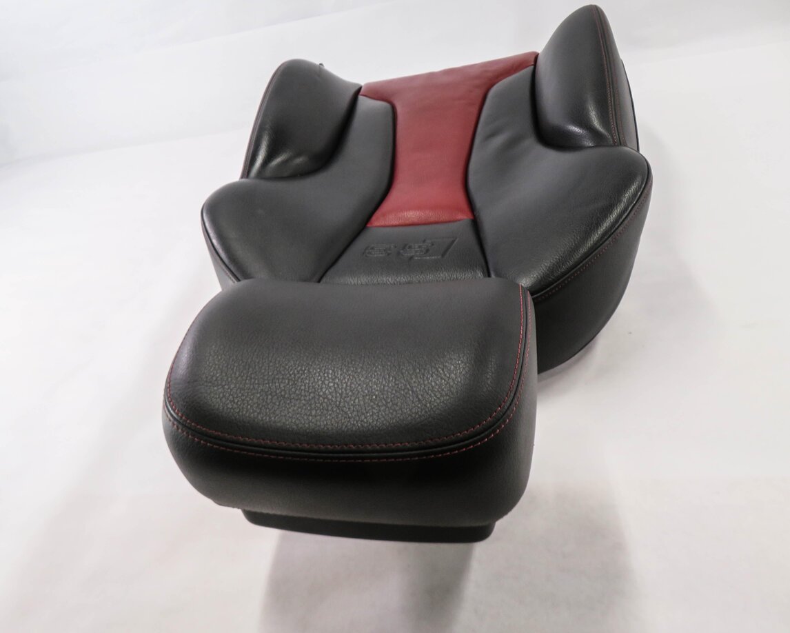 Thumbnail 4: 2015 AUDI S3 (8V) DRIVER - UPPER TOP HEATED SEAT CUSHION (RED & BLACK)