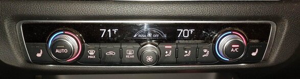 Thumbnail 2: 2015-2018 AUDI A3 S3 (8V) FRONT DUAL ZONE HEATER A/C TEMPERATURE CONTROL PANEL
