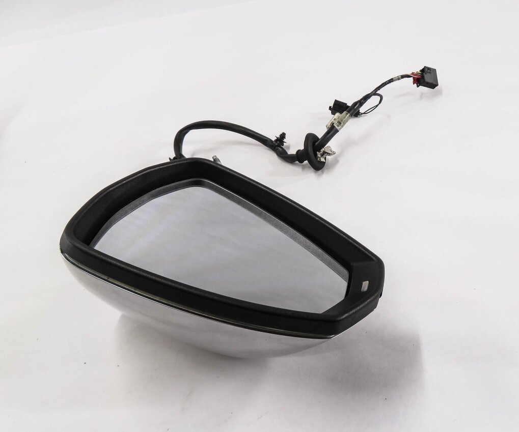 2015-2018 AUDI A3 S3 (8V) LEFT - HEATED MEMORY BLIND SPOT DOOR MIRROR (ALUMINUM)