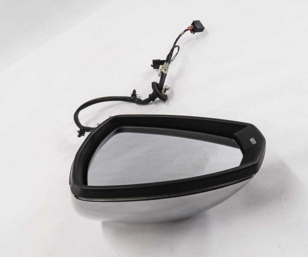 Thumbnail 3: 2015-2018 AUDI A3 S3 (8V) LEFT - HEATED MEMORY BLIND SPOT DOOR MIRROR (ALUMINUM)