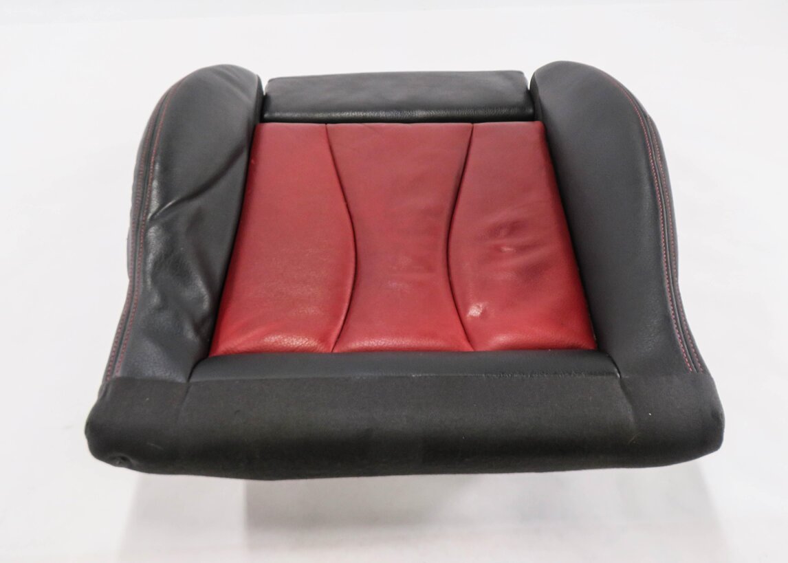 Thumbnail 4: 2015 AUDI S3 (8V) DRIVER FRONT LEFT LOWER BOTTOM SEAT CUSHION (BLACK & RED)