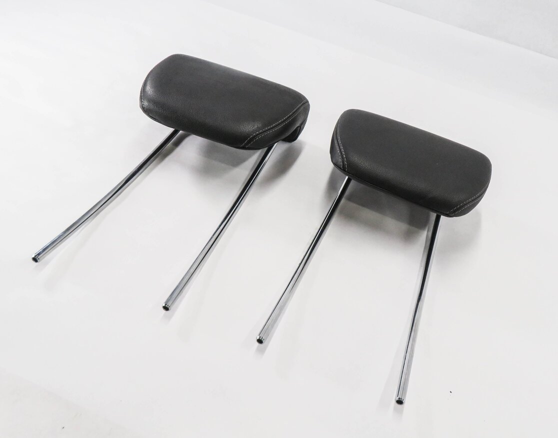 2008 MERCEDES GL550 (X164) REAR 3rd THIRD ROW SEAT HEADREST SET (BLACK LEATHER)