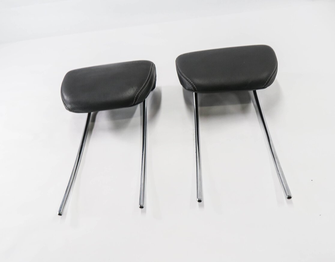 Thumbnail 2: 2008 MERCEDES GL550 (X164) REAR 3rd THIRD ROW SEAT HEADREST SET (BLACK LEATHER)