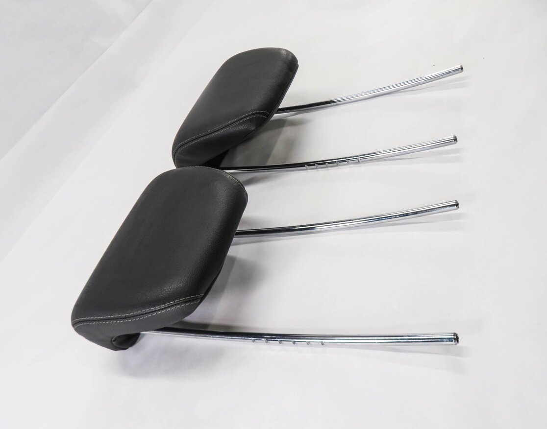 Thumbnail 4: 2008 MERCEDES GL550 (X164) REAR 3rd THIRD ROW SEAT HEADREST SET (BLACK LEATHER)