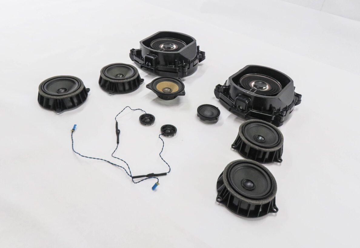 Thumbnail 3: 2015 BMW X5 (F15) RADIO STEREO SUB SUBWOOFER TWEETER DOOR SPEAKER SET-10