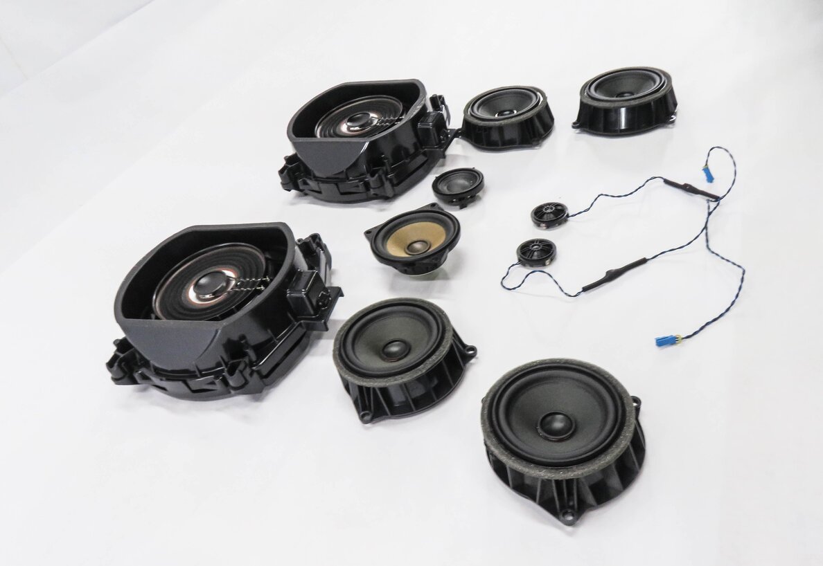 Thumbnail 5: 2015 BMW X5 (F15) RADIO STEREO SUB SUBWOOFER TWEETER DOOR SPEAKER SET-10