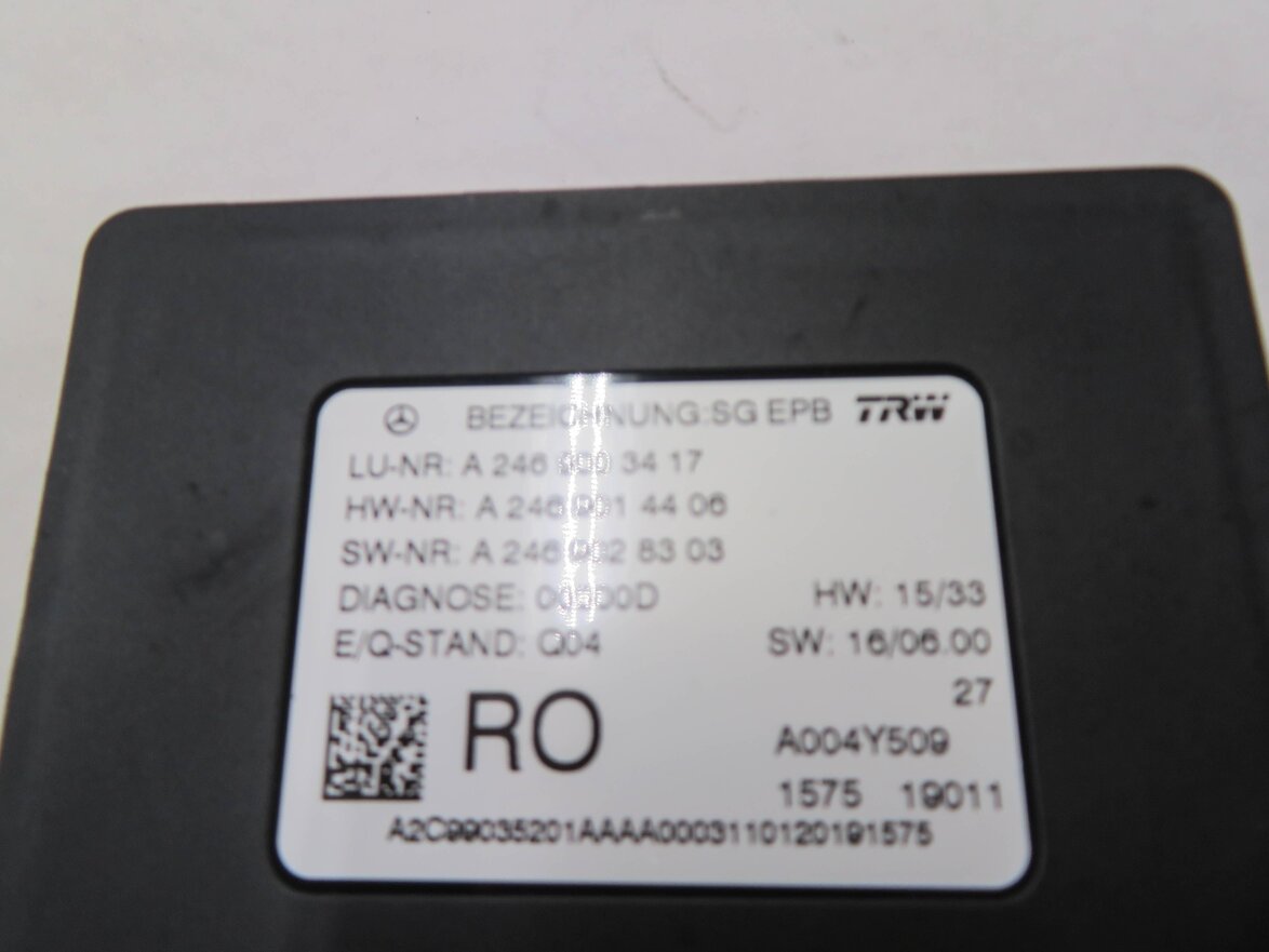 Thumbnail 6: 17-21 MERCEDES CLA250 GLE GLS GT S-CLASS (C117 X156 W166) PARKING BRAKE MODULE