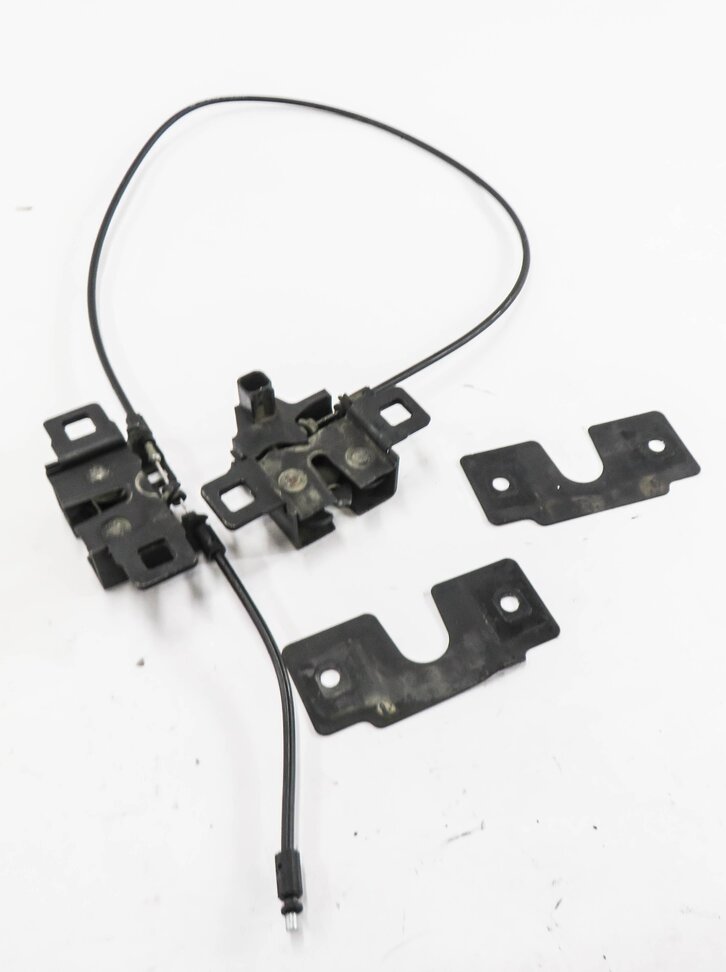 2011 RANGE ROVER SPORT (L320) FRONT HOOD LOWER LOCK LATCH CATCH SET-2 w/ CABLE