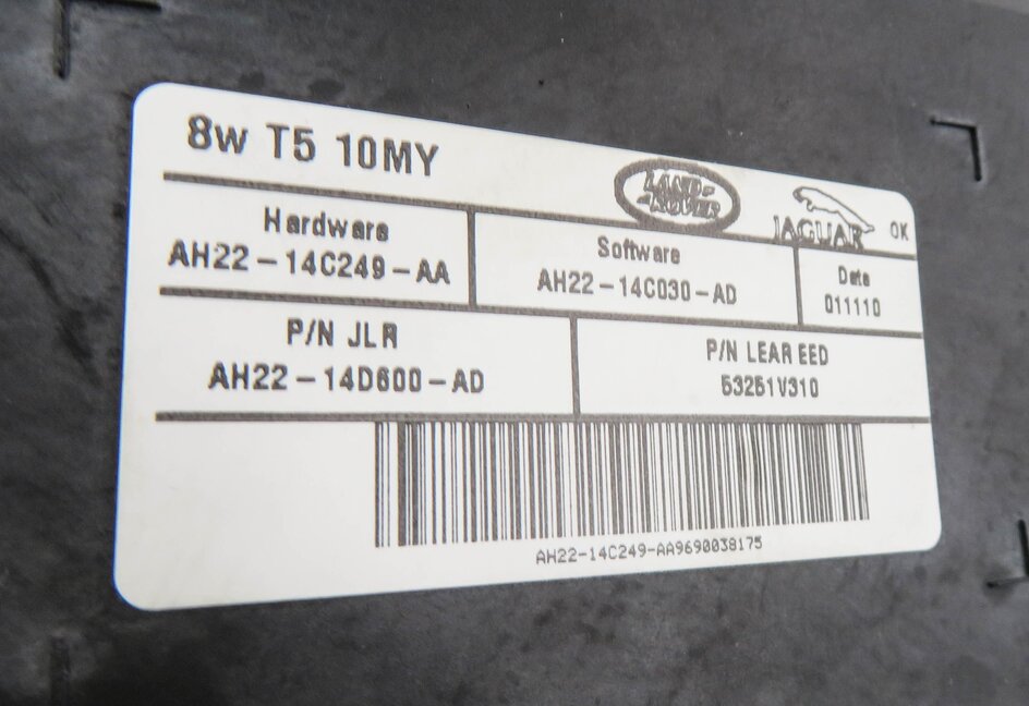 Thumbnail 4: 2010-2011 RANGE ROVER SPORT (L320) FRONT MEMORY SEAT CONTROL MODULE