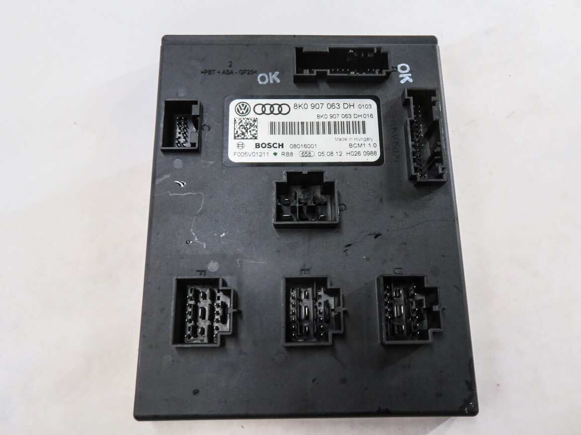 Thumbnail 9: 13-15 AUDI Q5 (B8 8R) 2.0L CPMB TURBO ENGINE ECM BCM IMMOBILIZER MODULE KEY SET