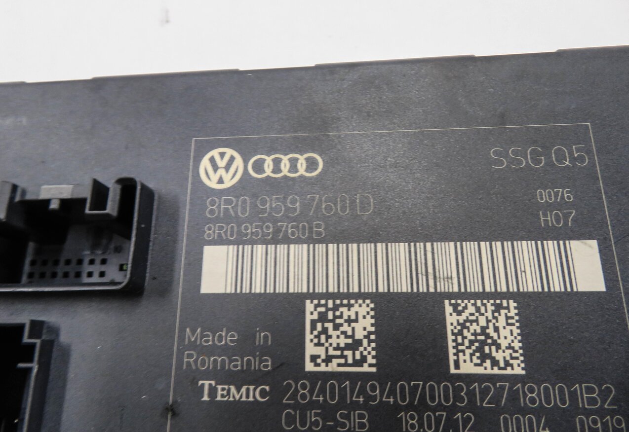 Thumbnail 4: 2009-2017 AUDI Q5 (8R) LEFT FRONT DRIVER MEMORY SEAT CONTROL MODULE COMPUTER