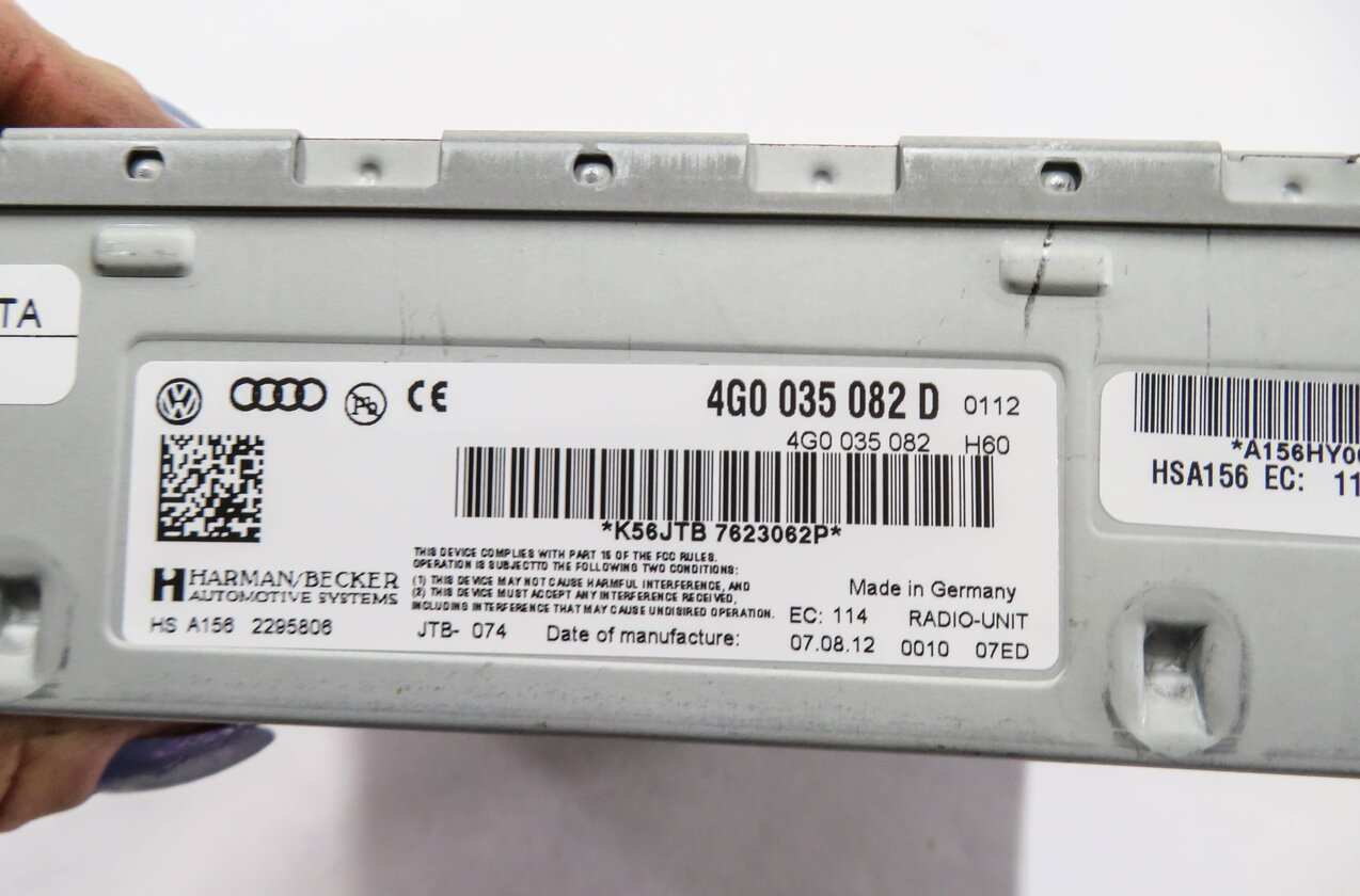 Thumbnail 4: 2013-2017 AUDI Q5 SQ5 (B8 8R) AM/FM RADIO STEREO RECEIVER MODULE (HARMAN BECKER)