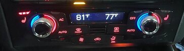 Thumbnail 2: 13-17 AUDI A4 S4 A5 S5 RS5 Q5 SQ5 (B8 8K 8T 8R) HEATER TEMPERATURE CONTROL PANEL