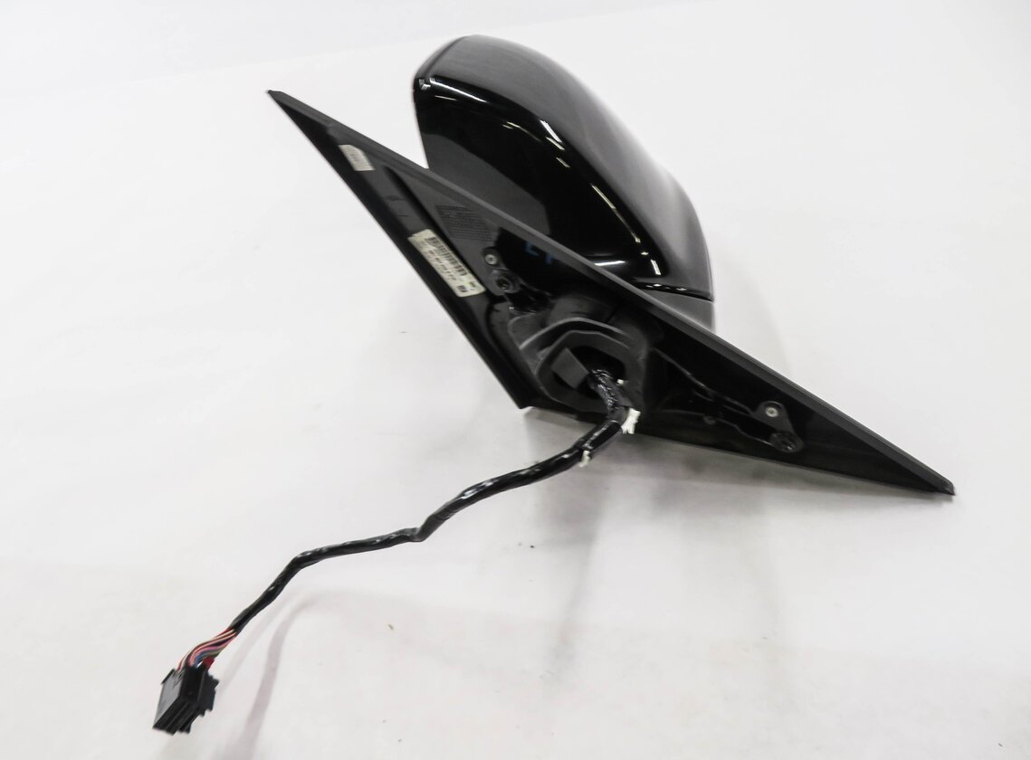 Thumbnail 4: 09-14 AUDI Q5 (8R) LEFT P-FOLD HEAT AUTODIM MEMORY DOOR MIRROR w/ LIGHT (BLACK)