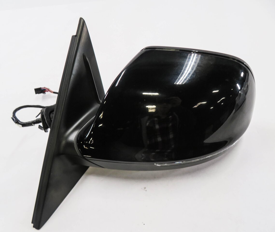 Thumbnail 5: 09-14 AUDI Q5 (8R) LEFT P-FOLD HEAT AUTODIM MEMORY DOOR MIRROR w/ LIGHT (BLACK)