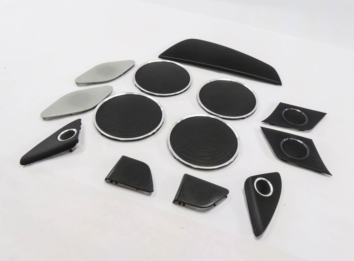 2013 AUDI Q5 (B8 8R) BANG & OLUFSEN AUDIO SPEAKER GRILLE TRIM COVER SET