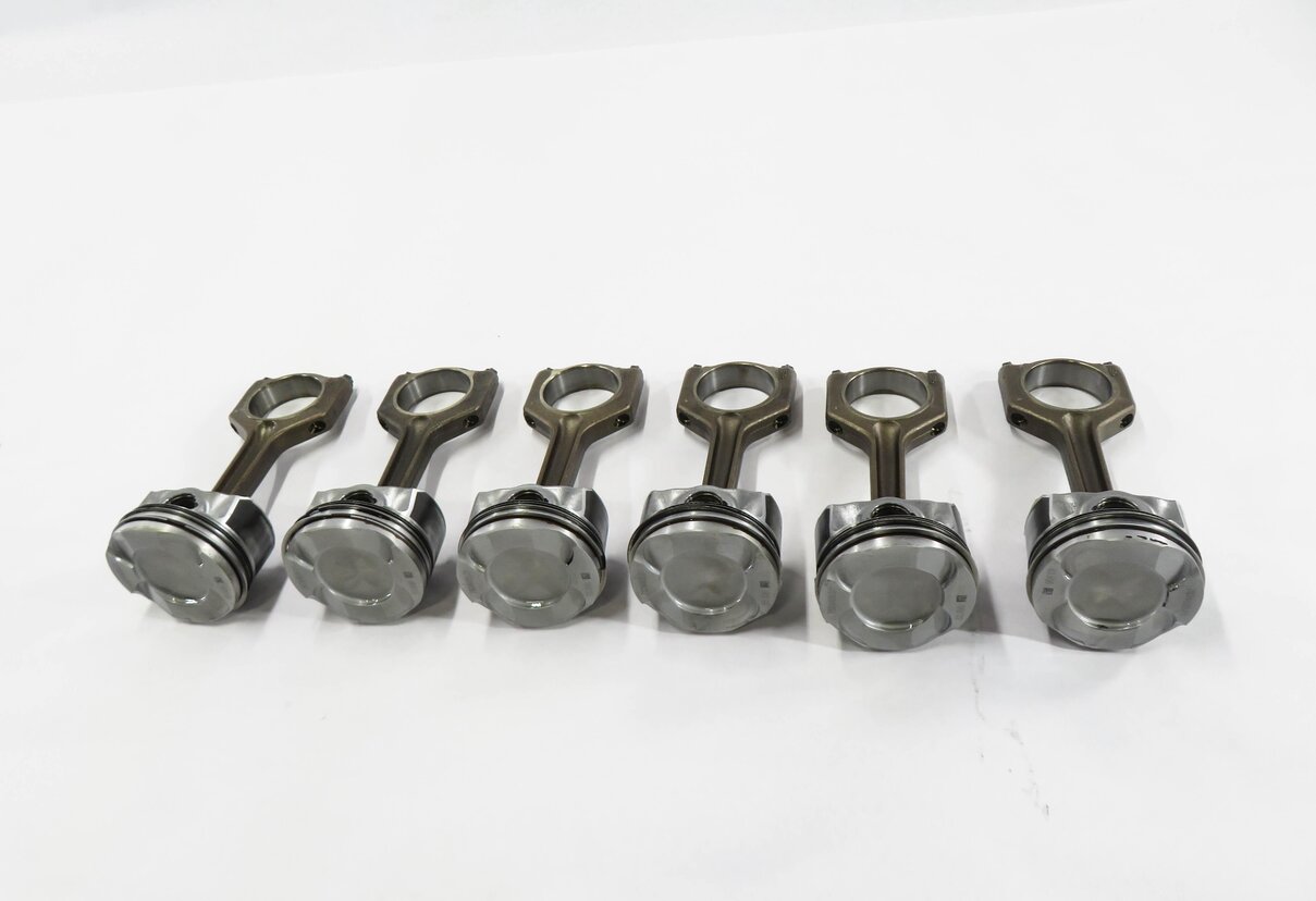 Thumbnail 3: BMW 1/3/5/6/7/X1/X3/X5/X6 3.0L N55 TURBO ENGINE - PISTON w/ CONNECTING ROD SET